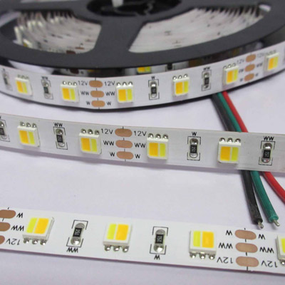5050 Double White Chips CCT Dimmable LED Strip